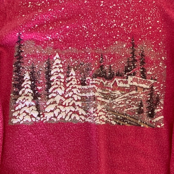 Snowy Day Pink Top - Picture 2 of 3